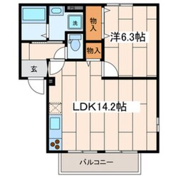 ペアシティハイツⅠの物件間取画像